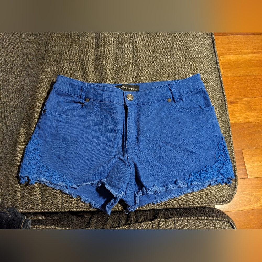 Ambiance Apparel Royal Blue Medium, Low Rise Shorts